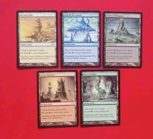 Mirrodin 5 Artifact Land Collector Set LP Excellent English Mana Magic MTG - Picture 1 of 2