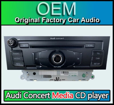 Audi A4 CD player radio car stereo, Audi Concert MEDIA 8T2035186P CQ-JA1971G - Image 1 of 4