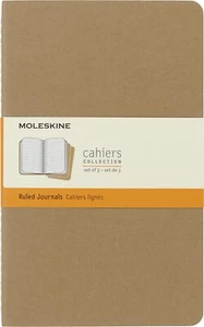 Moleskine Cahier Journal, Softcover, groß (5" x 8,25") liniert/gefüttert, Kraftpapier B... - Bild 1 von 6