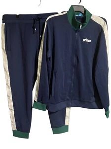 Prince Pickleball Navy Tracksuit Mens Size XXL Logo Stripe Detailing - Picture 1 of 15