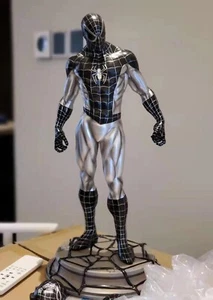 In stock spiderman Black silver Spider-Man 1/4 scale Polystone statue figure - Picture 1 of 10