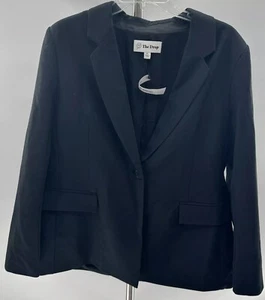 Blazer The Drop Dress Suit Jacket Black NEW Size XL Blake Long Faux Pocket - Picture 1 of 10