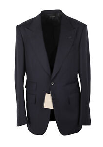 TOM FORD Shelton Solid Navy Blue Suit Size 48 IT / 38R U.S. New With Tags