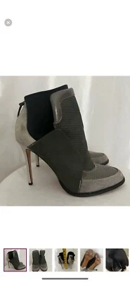 Botines L.A.M.B Stilleto Cuero Gamuza Tacón 7.5 Foto 1 de 4