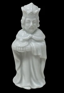 Vintage Fitz and Floyd weiße Keramik Krippe weiser Mann #2 Ersatz Weihnachten - Bild 1 von 6