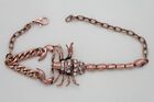 Women Western Boot Bracelet Copper Metal Chain Shoe Bronze Bling Scorpion Charm