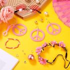 60's 70s Style Hippie Costume Accessories Set  for Groovy Party Girls
