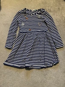 John Lewis Girls Blue & White Dress (age 6 years) worn once - Picture 1 of 3