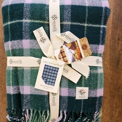 BARKER TEXTILES Lujo 100% Lana Lux Tiro Grande 51”x71” Lituania Navidad Foto 1 de 4