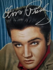 VINTAGE ELVIS PRESLEY FLEECE FABRIC PANEL 55X68 - Picture 1 of 1