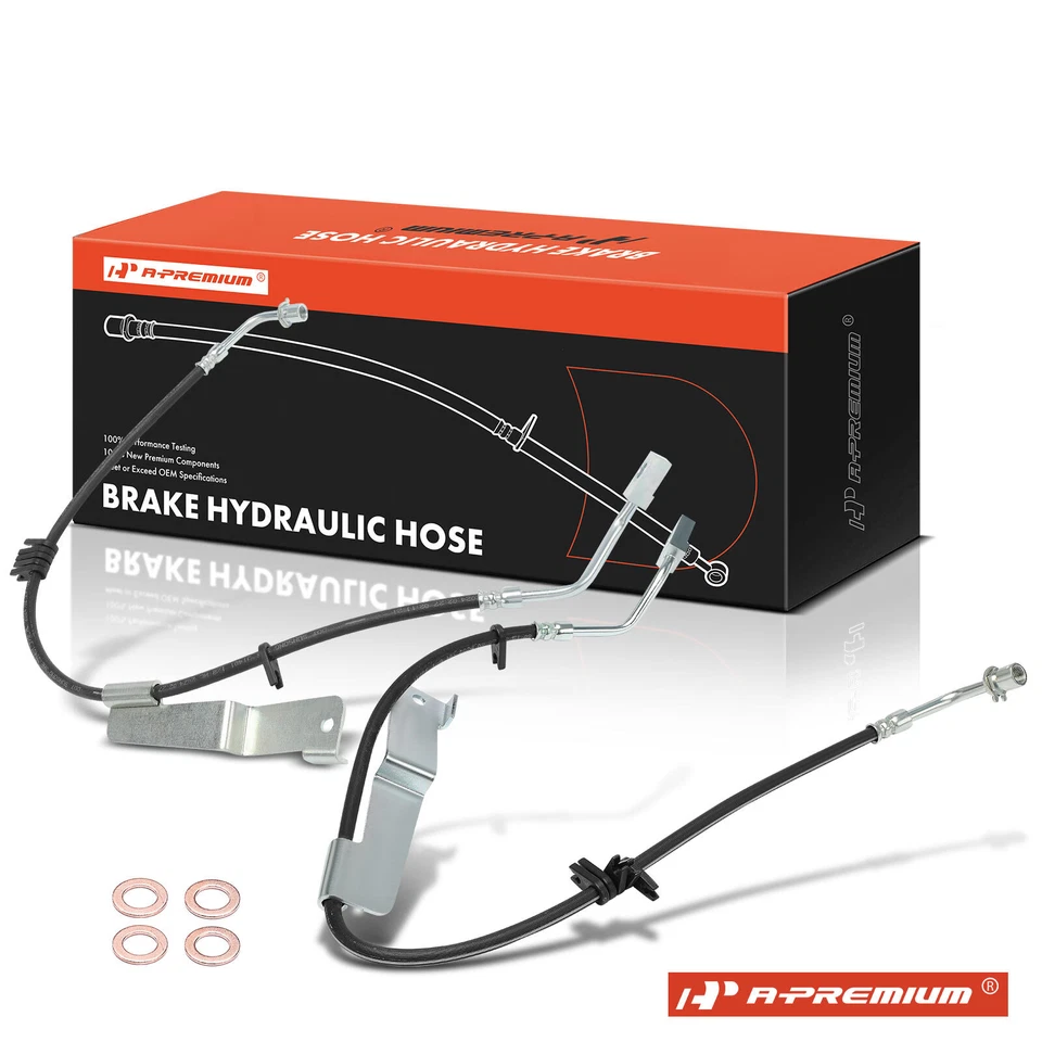 Manguera hidráulica de freno trasera A-Premium 2x para GMC C5500 Topkick 2003 2004-2009 6,6 L Foto 1 de 4
