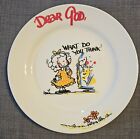 Royal Norfolk Dear God, What Do You Think  7 1/2'' Decorative Plate
