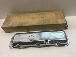 GM NOS 1968-70 Camaro Nova Chevelle Corvette Big Block Chrome LH Valve Cover - Picture 1 of 10