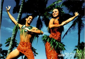 Tahitian dance, Polynesian Cultural Center, Aparima, hand movements, rh postcard - Picture 1 of 2