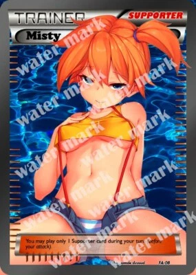 Misty Full Art Pokemon BEST Waifu Card Holo - Image 1 of 4