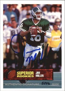 1994 Superior Rookies Autographs #56 Jim Miller/5000 