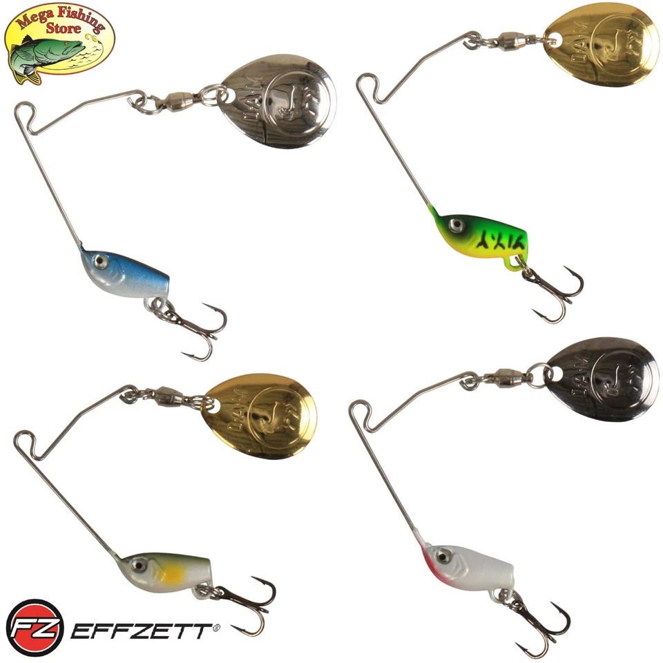 DAM EFFZETT Micro Spinnerbait - Forellen & Barsch Köder / Raubfisch Kunstköder - Bild 1 von 1
