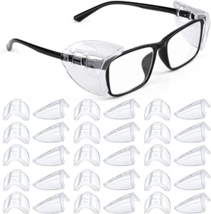 15 Pairs Eye Glasses Side Shields, Flexible Slip on Side Shields for Safety Glas - Picture 1 of 12