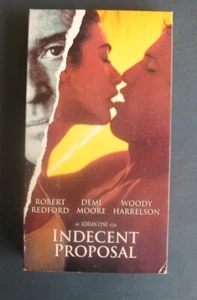 Indecent Proposal Robert Redford Demi Moore Woody Harrelson VHS Video - Imagen 1 de 2