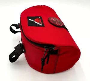 Vintage Cannondale Bicyle Cycling Saddle Bag Handlebar Bag Red With Reflector - Picture 1 of 11