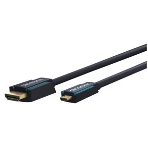 Clicktronic 2m Micro Male HDMI 1.4 Cable Connector Full HD 4K For Cameras BLK - Picture 1 of 1