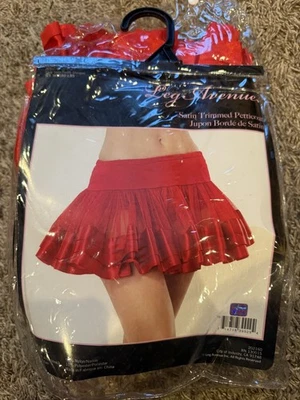 Enagua para mujer Leg Avenue roja de tul en capas Foto 1 de 3