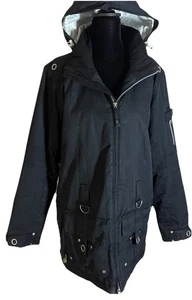 Obermeyer Wintermantel/Skijacke Damengröße 10 schwarz Reißverschluss mit silbernen Akzenten gebraucht, in einwandfreiem Zustand - Bild 1 von 13