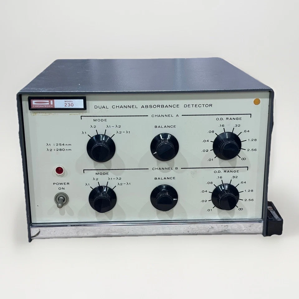 Chromatronix 230 Detector de Absorción de Doble Canal Calentador de Cámara Fría de Colección Foto 1 de 4