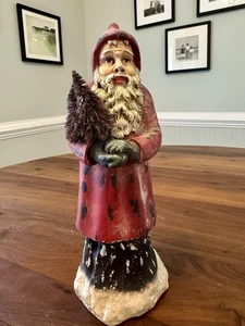 Bethany Lowe Rare Old World Santa Papier Mache Figure Candy Holder 13” Victorian - Picture 1 of 10