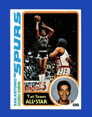 1978-79 Topps Set-Break #20 George Gervin Sin precio base como nuevo *GMCARDS* Foto 1 de 2