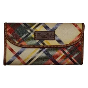 Dooney & Bourke Tartan Plaid Flap Closure Wallet Multicolor Cardholder Herbst - Bild 1 von 12