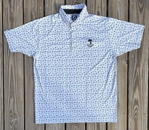 FootJoy FJ Polo Shirt Men's 2XL World Travel Transportation AOP Performance Golf - Picture 1 of 6