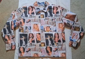 PLAYBOY Studio By Pacsun Hombres Talla Mediana Forrada Chaqueta Denim Botones a Presión - Imagen 1 de 11