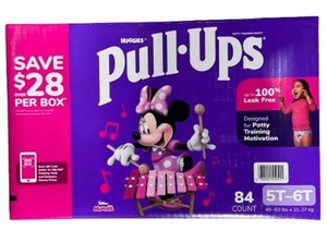 Pantaloni da allenamento Huggies Pull Ups per ragazze taglia 5T/6T (46-60 libbre) numero 84 - NUOVI - Foto 1 di 5