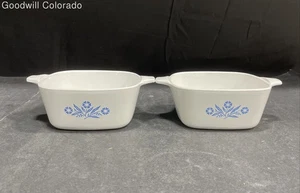 Vintage Corning Ware Blue Cornflower Mini Casserole Dishes - Picture 1 of 8