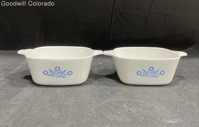 Vintage Corning Ware Blue Cornflower Mini Casserole Dishes - Image 1 of 4