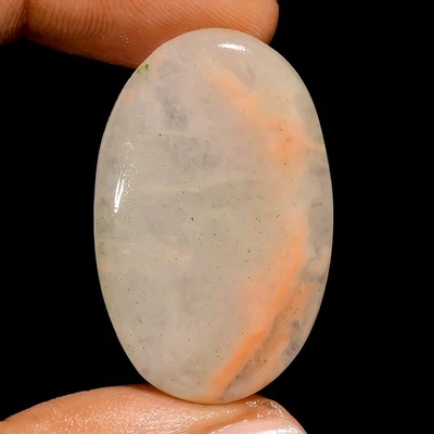 28.5 Ct Natural Aventurine Oval Cabochon Loose Gemstone For Pendant 35X22X5 mm - Image 1 of 3