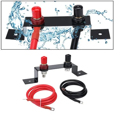 Car Battery Jump Post Waterproof Copper Battery Jumper Relocation 1.2M Length Foto 1 de 4