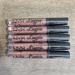 Lot x5 NYX Lip Lingerie Liquid Lipstick NEW SEALED - LIPLI 08 Bedtime Flirt Pink - Picture 1 of 5