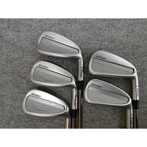 Used PING i230 Green Dot #6-PW 5 Irons, Genuine Carbon, PING TOUR 2.0 CHROME - Picture 1 of 10