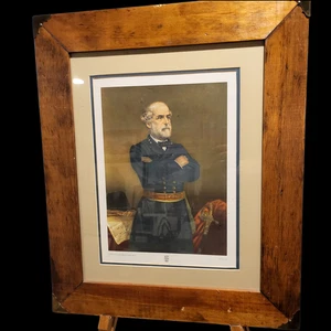 Vintage Robert E. Lee Print J A Elder Wood 1957 New York Graphics Society Ltd - Picture 1 of 9