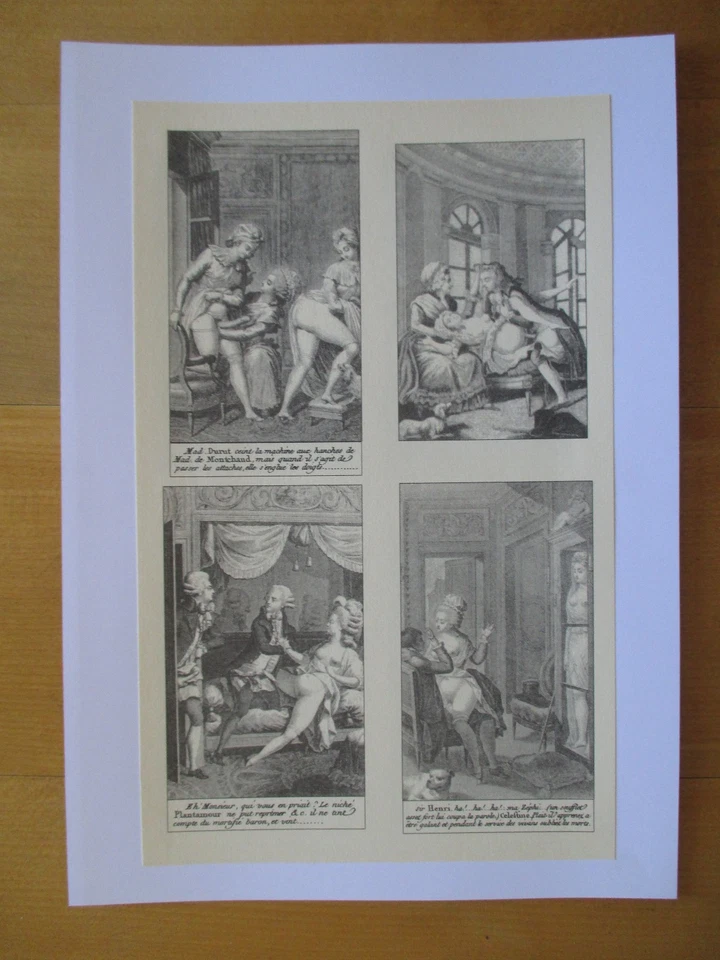 Erotica - 18.Jh. - Franz.Kupferstich - B.-Nr.: 4441 - - Bild 1 von 1