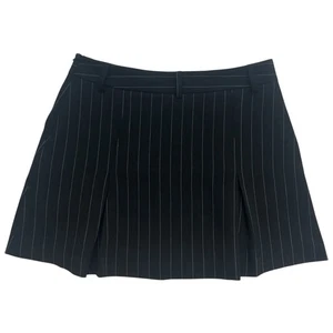 Minifalda plisada carbón a rayas Scoop Preppy Academia Oficina Seleccionar talla - Imagen 1 de 4