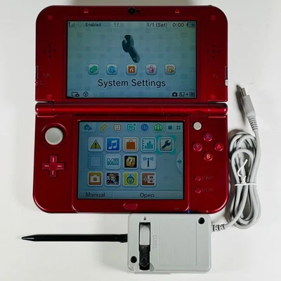 Nueva consola Nintendo 3DS XL LL roja *IPS* *emisión LCD* con extras - Vendedor de EE. UU. Foto 1 de 4