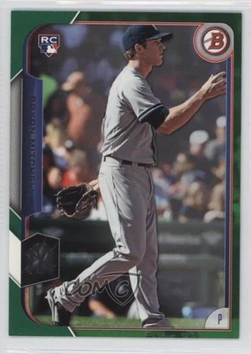 2015 Bowman Green /99 Bryan Mitchell #127 Rookie RC - Image 1 of 2