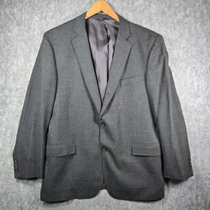 Brooks Brothers Mens Sport Coat 43R Regent Gray Hopsack Wool REDA Blazer Jacket - Picture 1 of 19