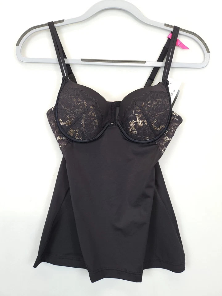 Camisola modeladora Maidenform Love the Lift con sujetador 32C negra DM0044 Foto 1 de 4