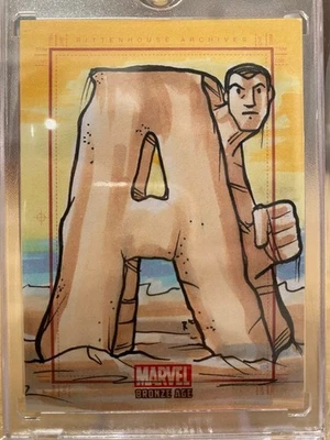 [6 PIECE SET] Marvel Sandman Spider-Man Sketch Card Puzzle - Image 1 of 4