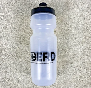 Specialized Berd Spokes 24oz Purist Water Bottle Clear Black Cap USA Cycling MTB - Picture 1 of 4