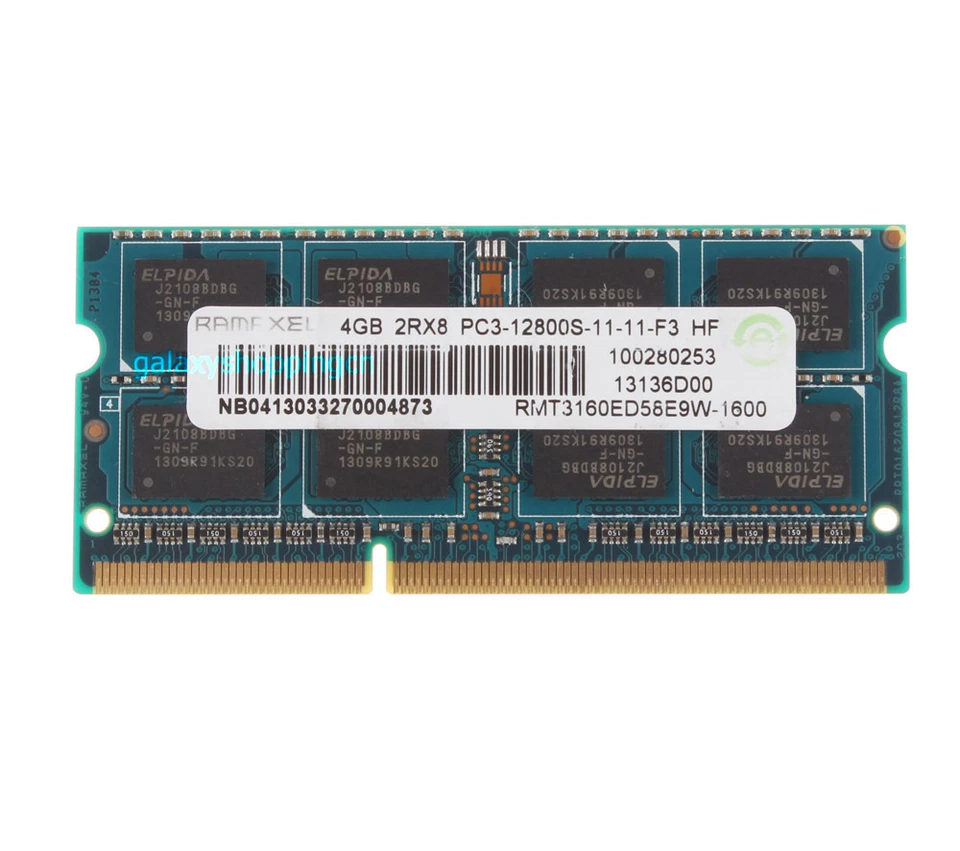 Ramaxel 4GB 4 G DDR3 PC3-12800 1600MHz SODIMM Notebook Memory RAM PC12800 204PIN - Image 1 of 4